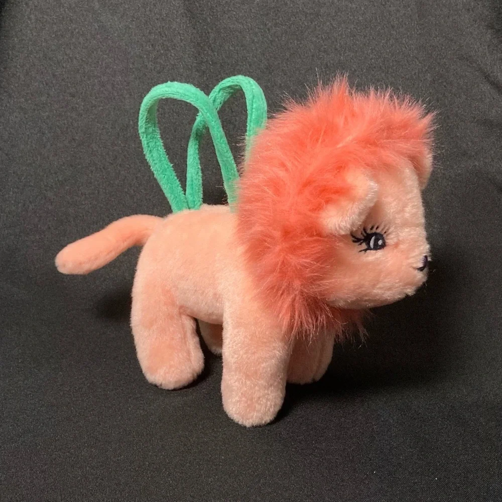 2016 Gymboree Mini Sunny Safari Pink Lion Plush Purse Hand Bag